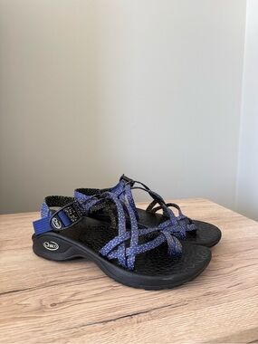 Chaco Updraft Ecodraft ZX 2 Sandals Womens 7 Purple White Dots Adjustable